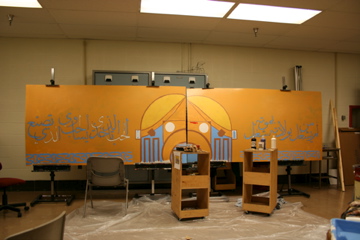 first day fmural painting 