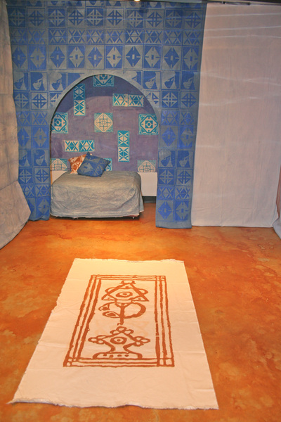 moroccan rug and shrine